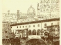 Ponte Vecchio (list z Florencji) 35x25 (1990)